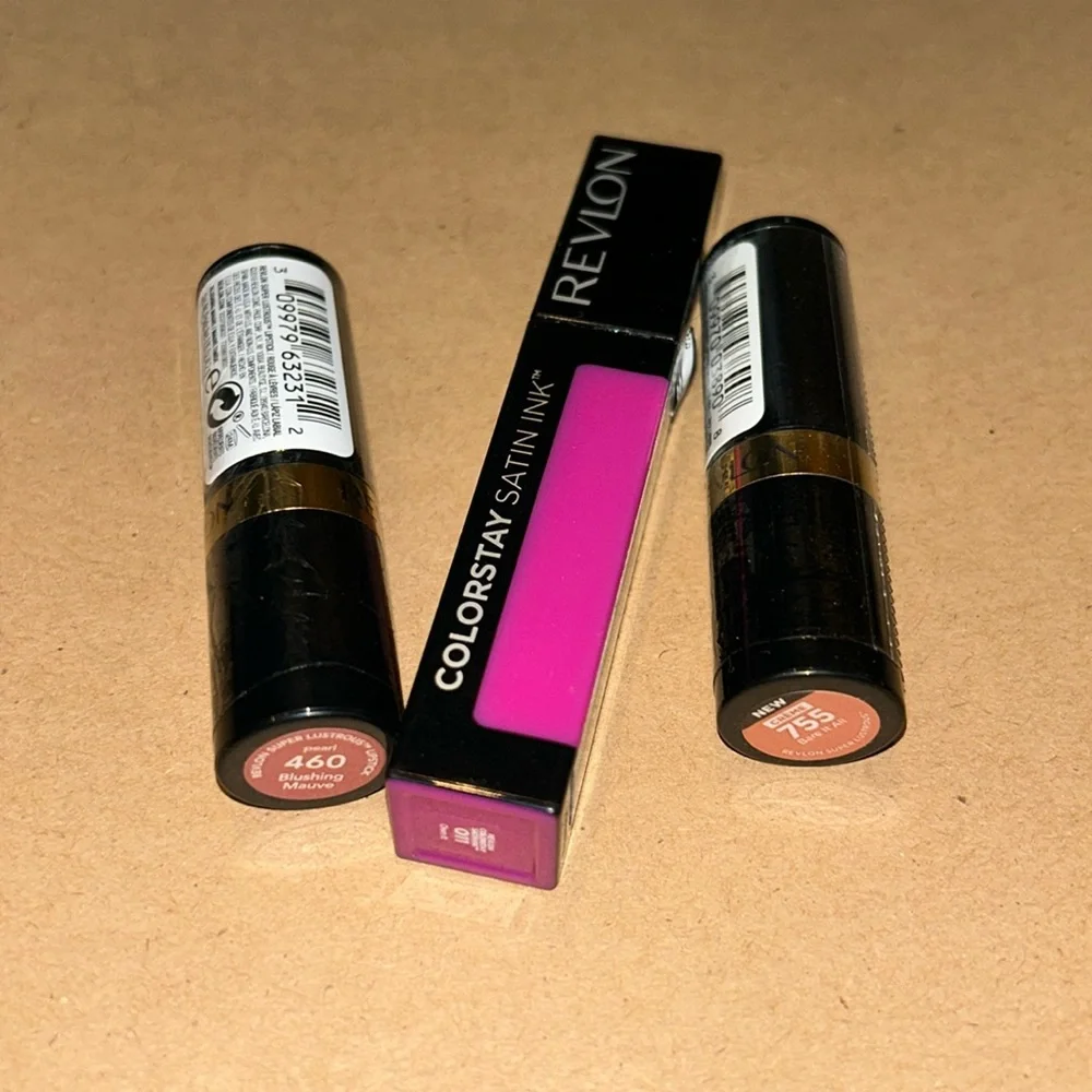 Revlon NWT colorstay satin ink and super lustrous lipstick bundle!!